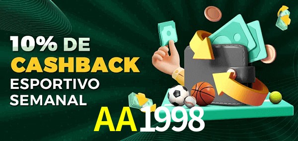 10% de bônus de cashback na AA1998